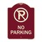 Signmission Designer Series-No Parking Large, Burgungy Heavy-Gauge Aluminum, 24" x 18", BU-1824-9950 A-DES-BU-1824-9950 - alternate 1